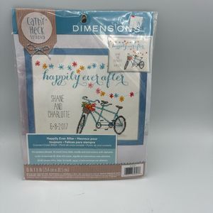 Cathy Heck Dimensions Happily Ever After Counted Cross Stich Kit 10" x 8" New